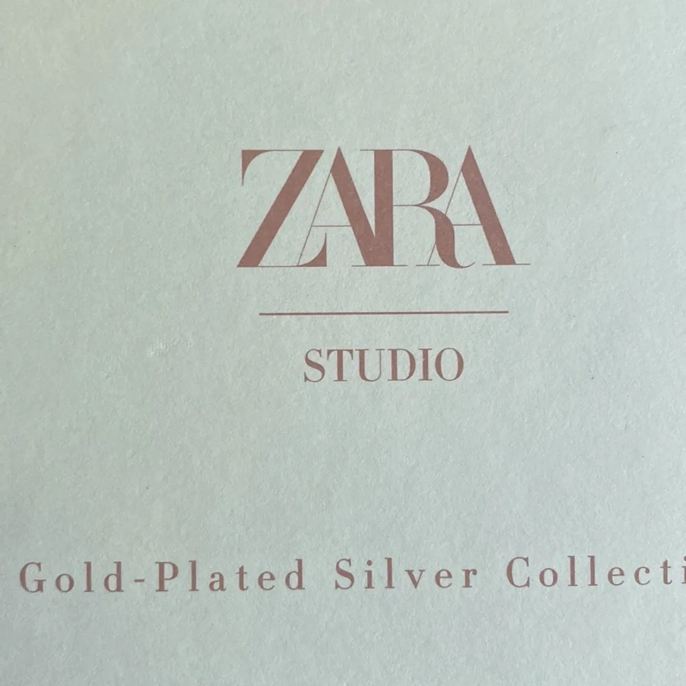 NWT. Zara Kids Sterling Silver and 24 kt Gold Plated Chain with details.